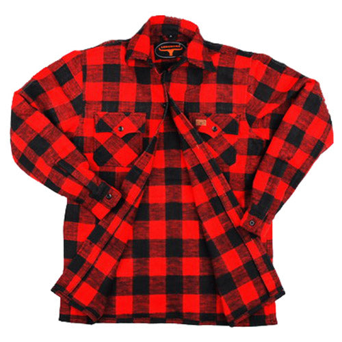Fostex Flannel Shirt 2 CLR Red - ContractorHouse
