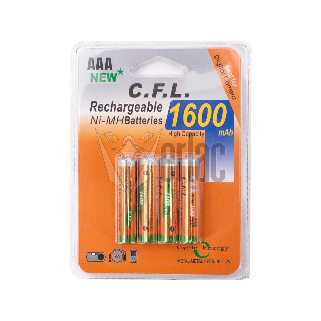 Pilhas Recarregavel AAA Pack 4