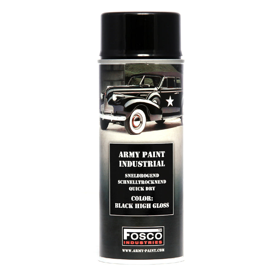 Fosco Spray Army Paint 400 ml Black High Gloss