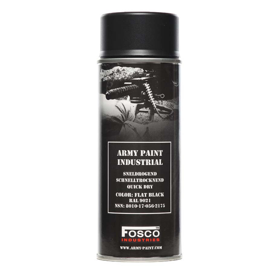 Fosco Spray Army Paint 400 ml Black RAL9021