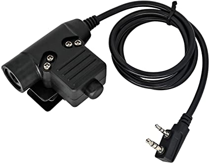 Z tactical U94 PTT Kenwood Connector Black