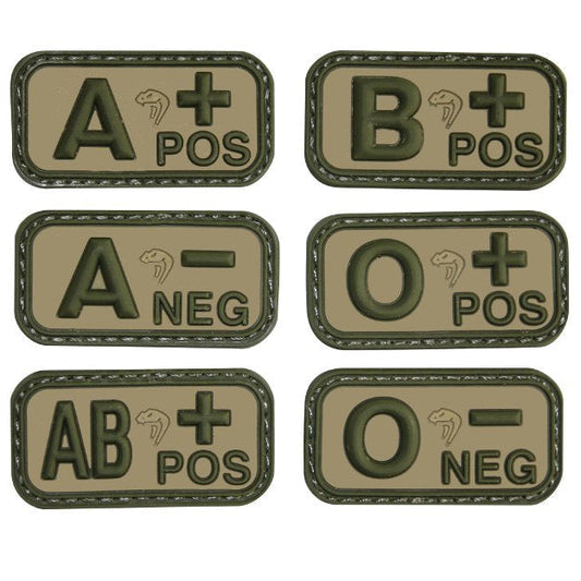 Viper PVC Blood Group Patch Vcam B+