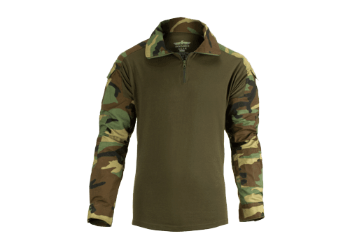 Invader Gear Combat Shirt Woodland - ContractorHouse