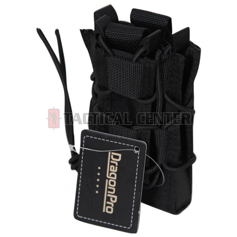 DRAGONPRO DP-PO009 Double Decker Mag Pouch   - Color: Black