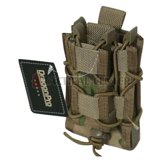DRAGONPRO DP-PO009 Double Decker Mag Pouch   - Color: MC