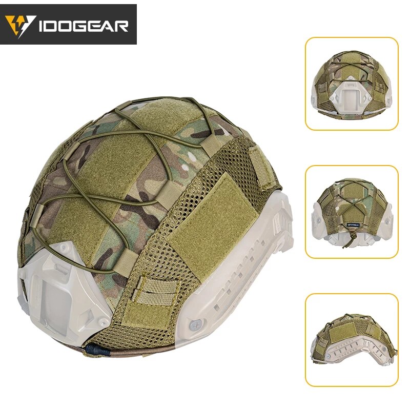IDOGEAR Tactical Multicam Helmet Cover for Ops-Core and Fast PJ