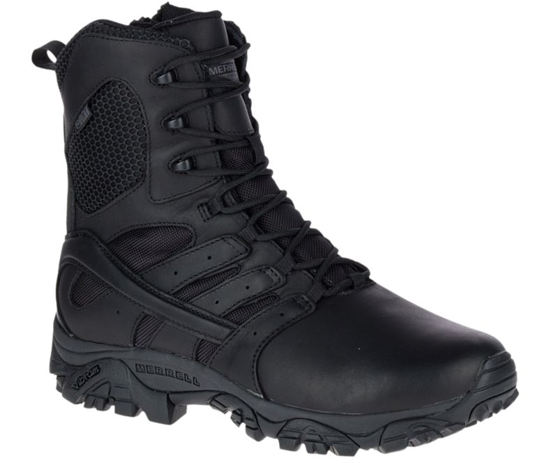 Merrell 8' Moab Tactical Reponse Waterproof Boot Black - ContractorHouse