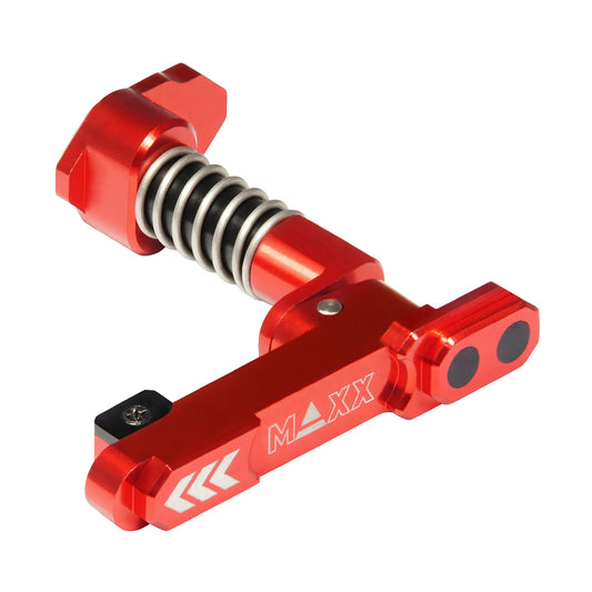 Maxx Model CNC Aluminum Advanced Magazine Release Style B Red