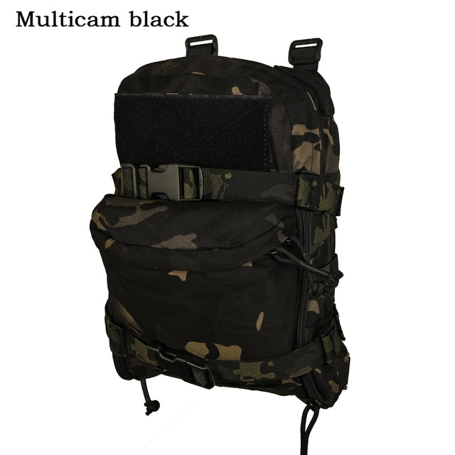 Mini Hydration Backpack MOLLE YKK Zipper 500D Nylon Multicam Black