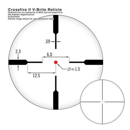 Vortex Crossfire II 1-4X24 V-Brite MOA