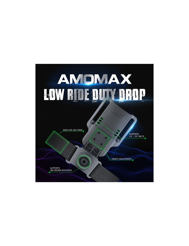 Amomax Low Ride Duty Drop Holster Attachment – BK