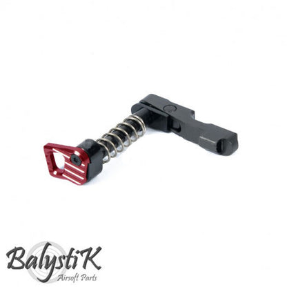 Balystik CNC Mag Catch For M4 Red