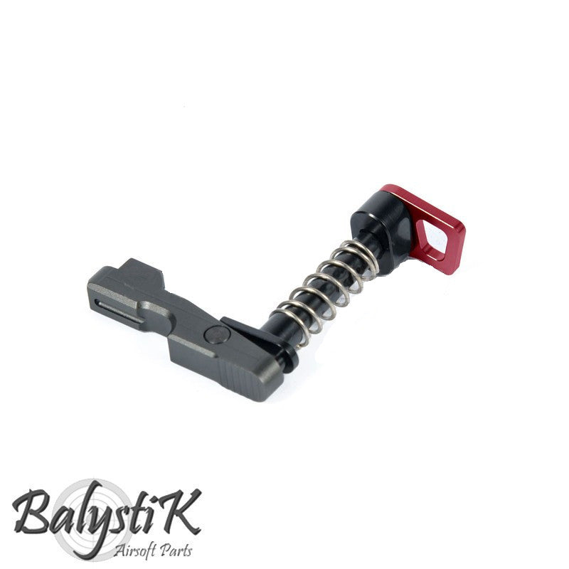 Balystik CNC Mag Catch For M4 Red