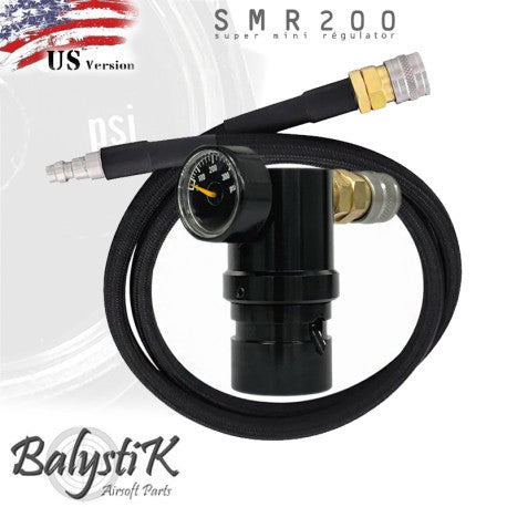 Balystik HPA Regulator SMR200 With 40 Inch macroflex Braided hose US