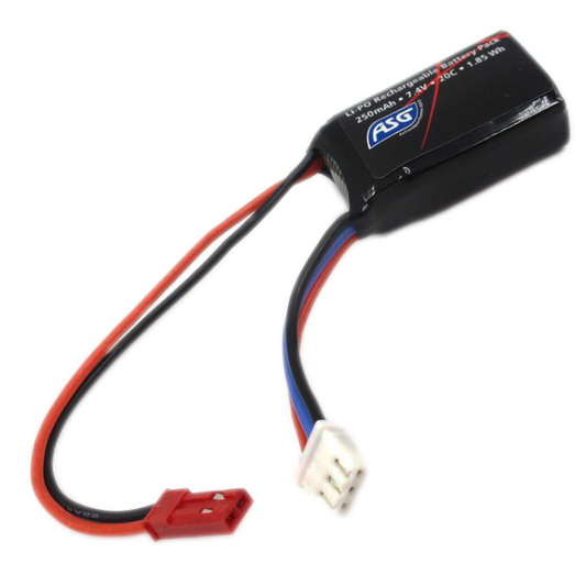 Lipo ASG 7.4V 250 Mah 20C 1 Stick BK