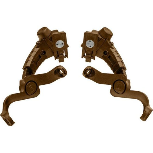 earmor M16 FLUX/MTEK Helmet rail adapters for MARK3 headset COYOTE BROWN