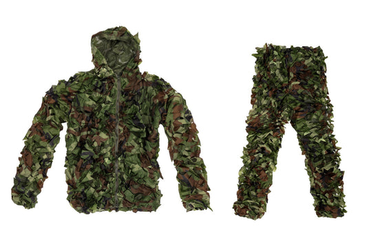 Ghillie Suit camouflage suit set -  woodland