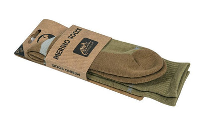 Merino Socks - Olive Green/Coyote