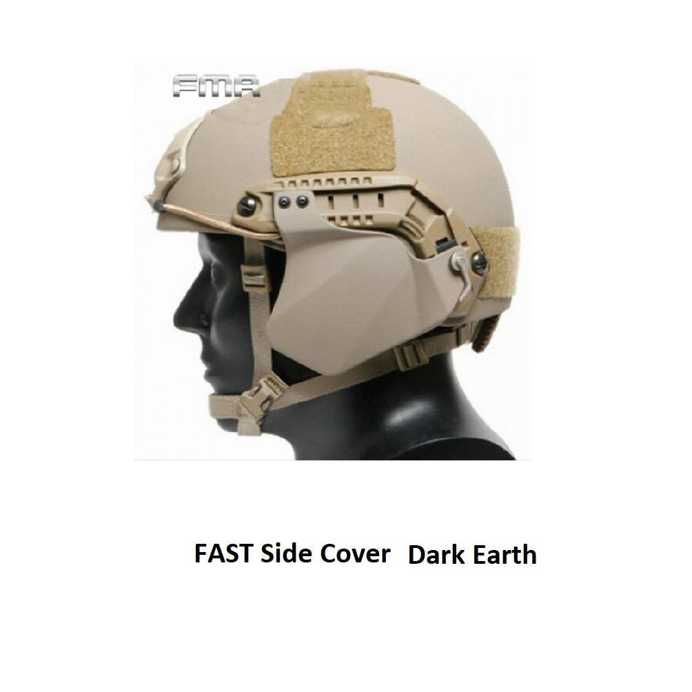 FMA Fast Helmet Side Cover - dark Earth