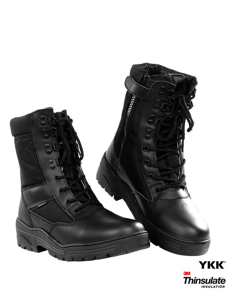 FOSTEX Pr. sniper boots with YKK zipper Black