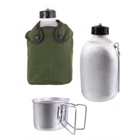Miltec FRENCH 1,3LTR CANTEEN W.CUP AND COVER