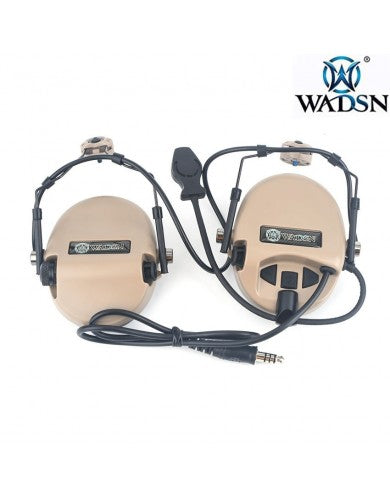 WADSN Headset basic version HI-THREAT 1 style TYPE 2 DARK EARTH for helmet