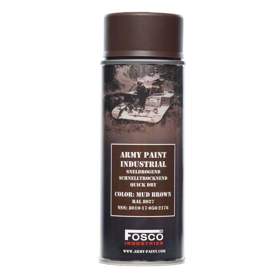 Fosco Spray Army Paint 400 ml Mud Brown RAL 8027