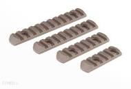 A Set of Polymer RIS rails for the MOE Grip - TAN
