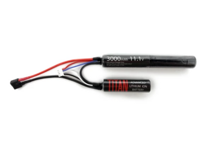 TITAN POWER Battery Lithium Ion 11.1V 3000mah Nunchuck Deans v7