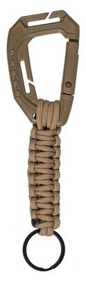 Miltec karabiner Molle w/ keyholder Paracord coyote