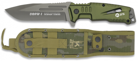 Knife K25 DROW-I green. 12 cm