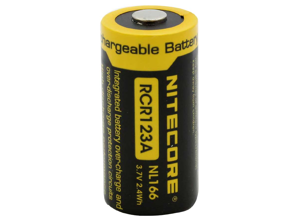 Nitecore RCR123 Battery 3.7V 650 mah