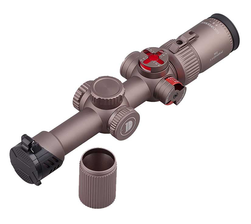 Discovery LPVO 1.2-6x24IRAI 25mm rifle scope (with mount rings)